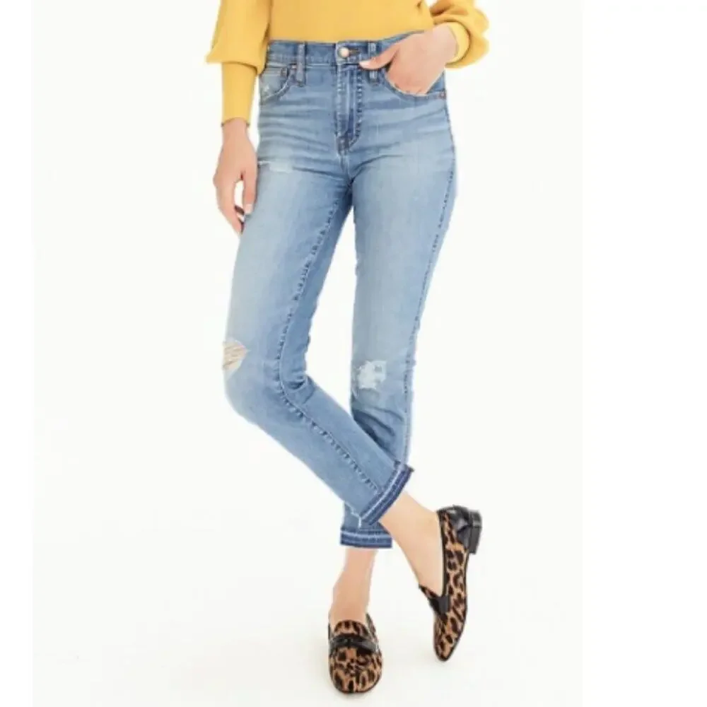J. Crew Vintage Straight Jeans with Released Hem